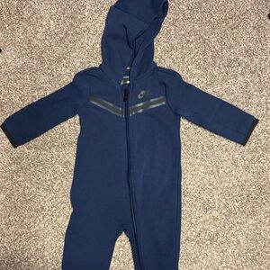 Nike Kids Blue One Piece Tech Fleece 9month